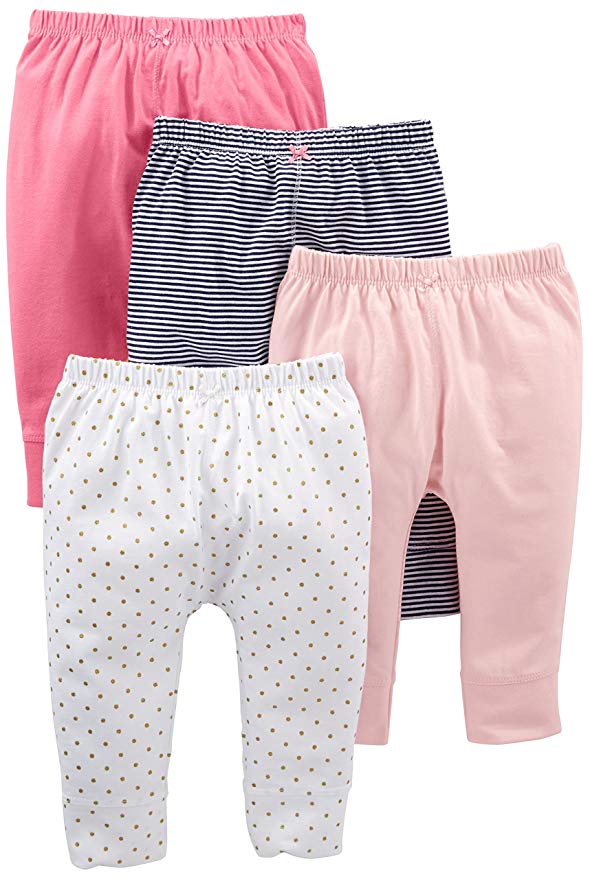 Baby Girls' 4-Pack Pants