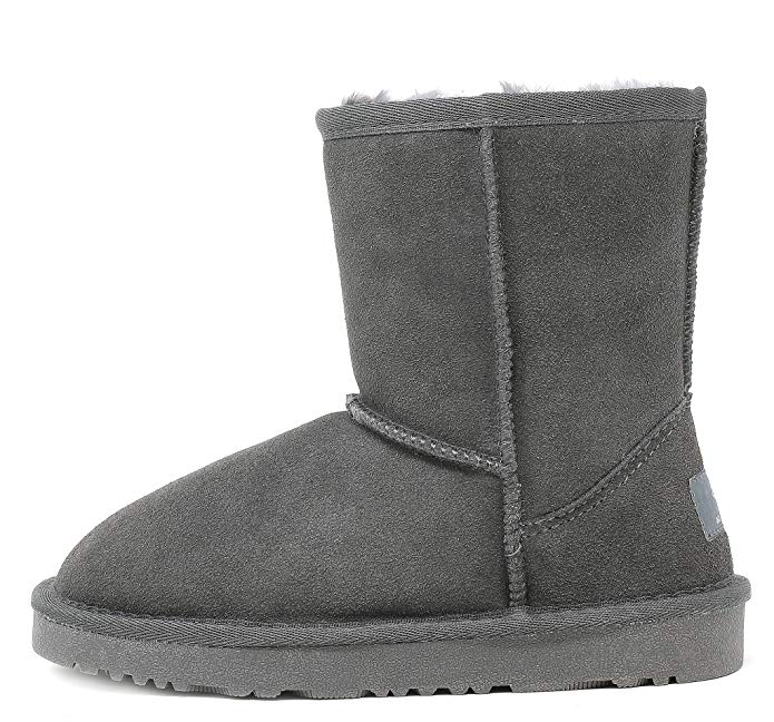 Winter Snow Sheepskin Fur Boots For Kid